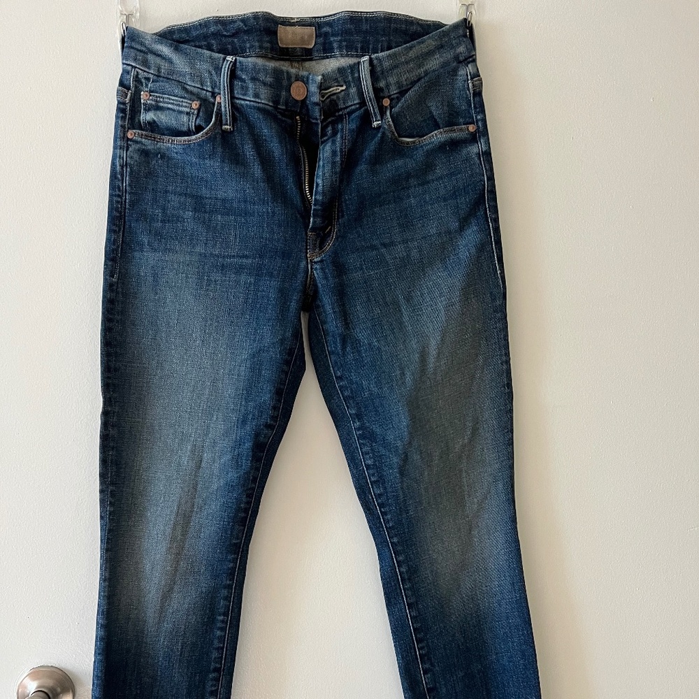 Dark Rinse Cropped Skinny Jeans